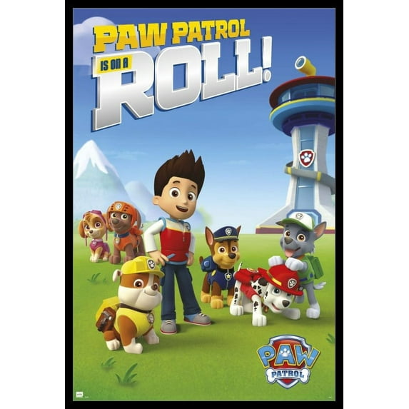 Paw Patrol Roll Laminated & Framed Poster (24 x 36)