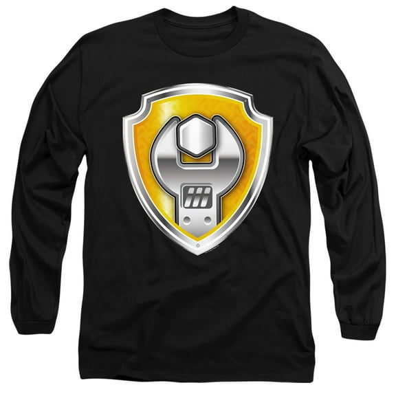 Paw Patrol Rubble Badge Unisex Adult Long-Sleeve T Shirt