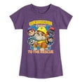 thumbnail image 1 of Paw Patrol - Rubble & Crew - Construction Crew to the Rescue - Toddler & Youth Girls Short Sleeve Graphic T-Shirt, 1 of 6