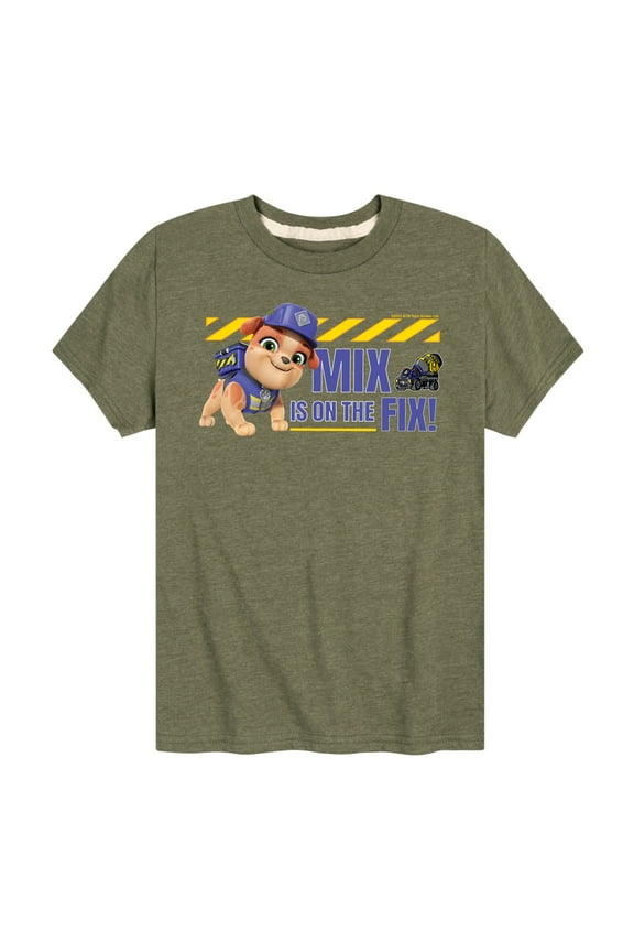- Rubble & Crew - Mix Is On The Fix - Toddler & Youth Short Sleeve Graphic T-Shirt