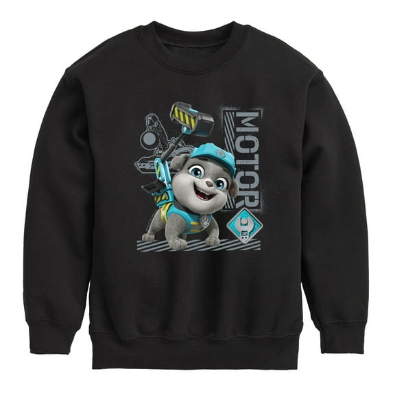 Paw Patrol - Rubble & Crew - Motor Working - Toddler & Youth Crewneck Fleece Sweatshirt
