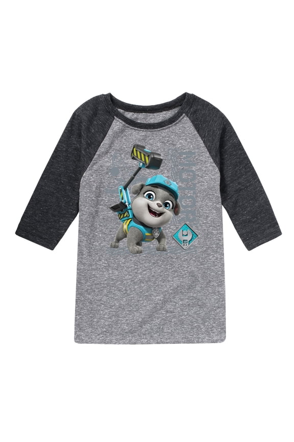- Rubble & Crew - Motor Working - Toddler & Youth Raglan Graphic T-Shirt