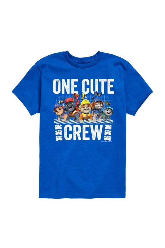 - Rubble & Crew - One Cute Crew - Toddler & Youth Short Sleeve Graphic T-Shirt