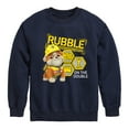thumbnail image 1 of Paw Patrol - Rubble & Crew - Rubble On the Double - Toddler & Youth Crewneck Fleece Sweatshirt, 1 of 6