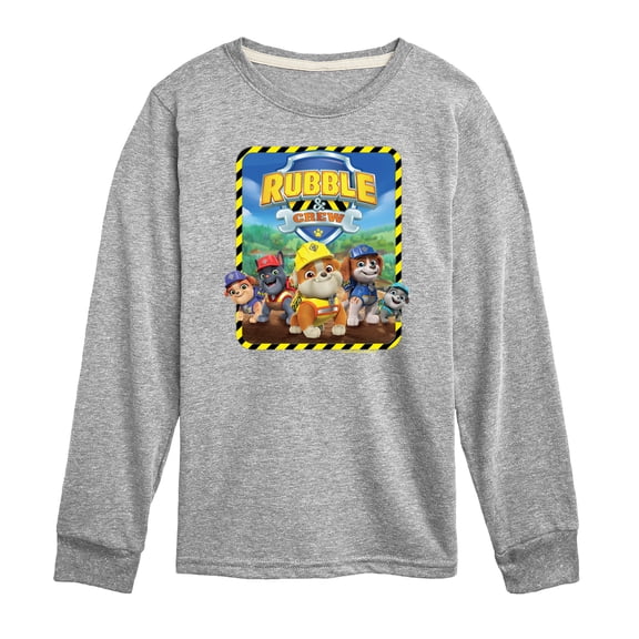 Paw Patrol - Rubble & Crew - Toddler & Youth Long Sleeve Graphic T-Shirt