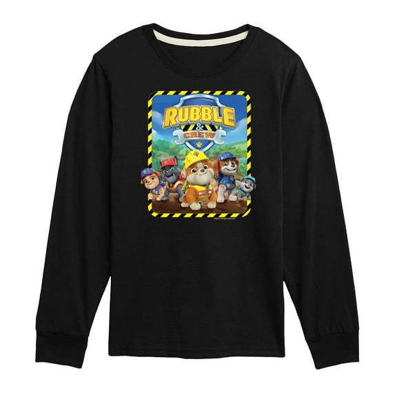 Paw Patrol - Rubble & Crew - Toddler & Youth Long Sleeve Graphic T-Shirt