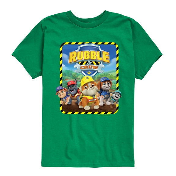 Paw Patrol - Rubble & Crew - Toddler & Youth Short Sleeve Graphic T-Shirt