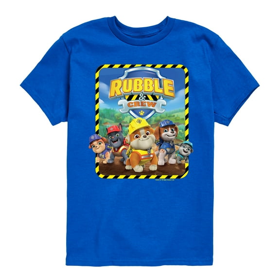 Paw Patrol - Rubble & Crew - Toddler & Youth Short Sleeve Graphic T-Shirt