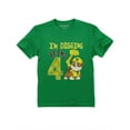 thumbnail image 1 of Paw Patrol Rubble Digging 4th Birthday Official Toddler Kids T-Shirt 4T Green, 1 of 2