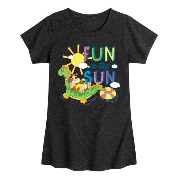 Paw Patrol - Rubble Fun In The Sun - Toddler & Youth Girls Short Sleeve Graphic T-Shirt