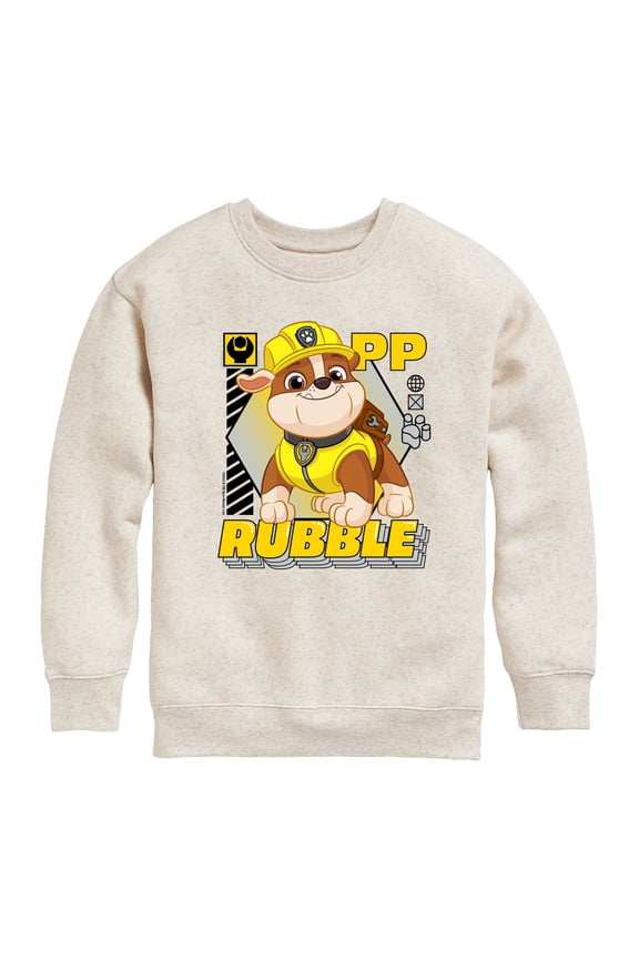 - Rubble Graphic - Toddler & Youth Crewneck Fleece Sweatshirt