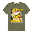 thumbnail image 1 of Paw Patrol - Rubble Graphic - Toddler & Youth Short Sleeve Graphic T-Shirt, 1 of 6