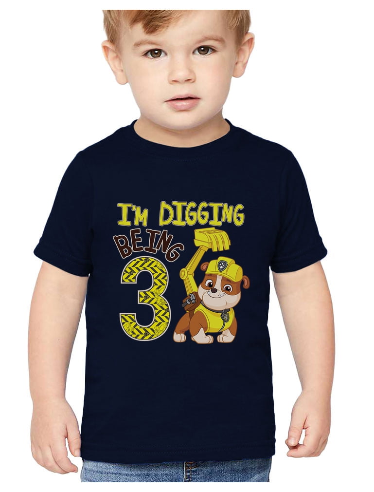 Paw patrol 3rd birthday shirt for boy cheap