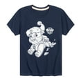 thumbnail image 1 of Paw Patrol - Rubble Santa Hat - Toddler And Youth Short Sleeve Graphic T-Shirt, 1 of 6