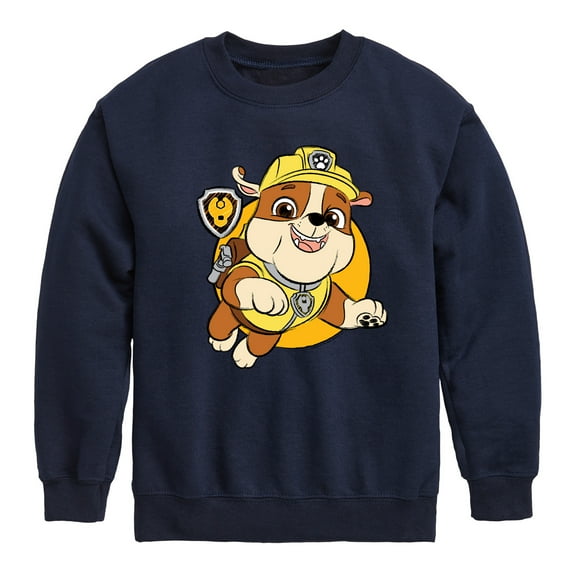 Paw Patrol - Rubble Sketch - Toddler & Youth Crewneck Fleece Sweatshirt