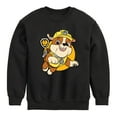 thumbnail image 1 of Paw Patrol - Rubble Sketch - Toddler & Youth Crewneck Fleece Sweatshirt, 1 of 6