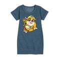 thumbnail image 1 of Paw Patrol - Rubble Sketch - Toddler & Youth Girls Fleece Dress, 1 of 6