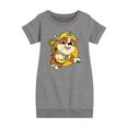 thumbnail image 1 of Paw Patrol - Rubble Sketch - Toddler & Youth Girls Fleece Dress, 1 of 6