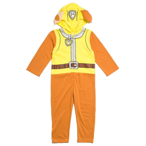 Paw Patrol Rubble Toddler Boy Girl Zip Up Cosplay Coverall Toddler to Big Kid