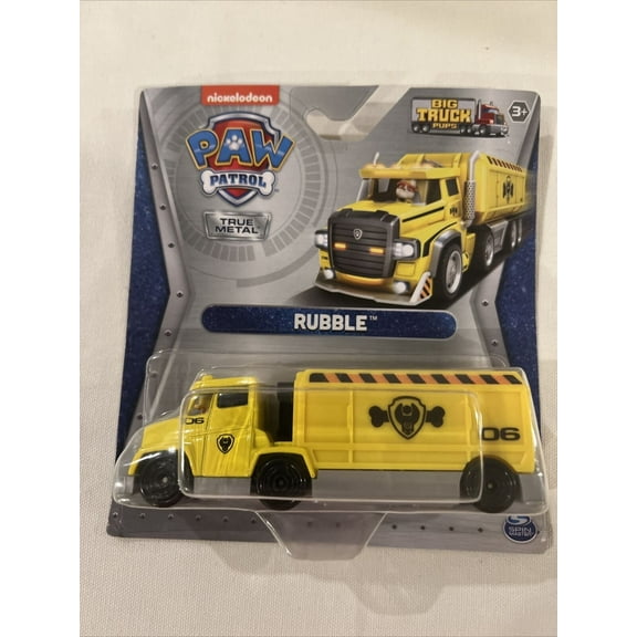 Paw Patrol Rubble True Metal Collectible Die Cast Big Truck Pups