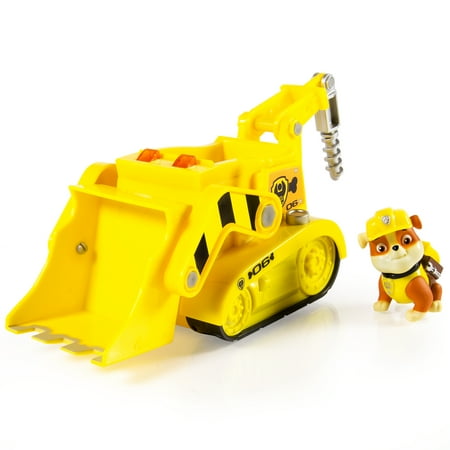 Paw Patrol Rubble’s Lights and Sounds Construction Truck Vehicle with figure