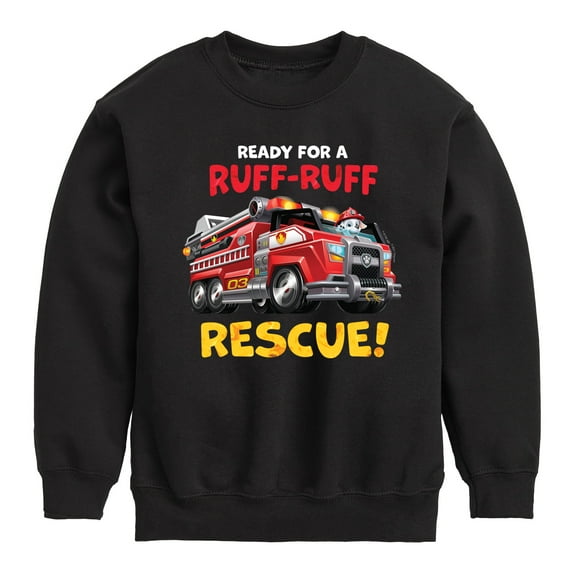 Paw Patrol - Ruff Ruff Rescue - Toddler And Youth Crewneck Fleece Sweatshirt