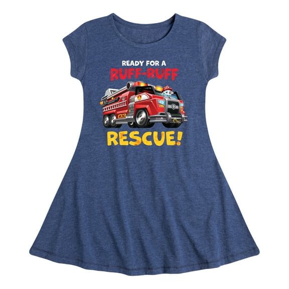 Paw Patrol - Ruff Ruff Rescue - Toddler And Youth Girls Fit And Flare Dress