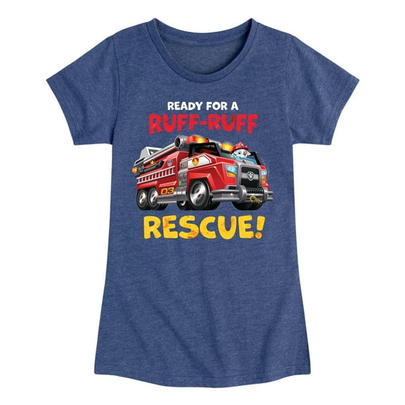 Paw Patrol - Ruff Ruff Rescue - Toddler And Youth Girls Short Sleeve Graphic T-Shirt