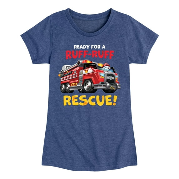 Paw Patrol - Ruff Ruff Rescue - Toddler And Youth Girls Short Sleeve Graphic T-Shirt