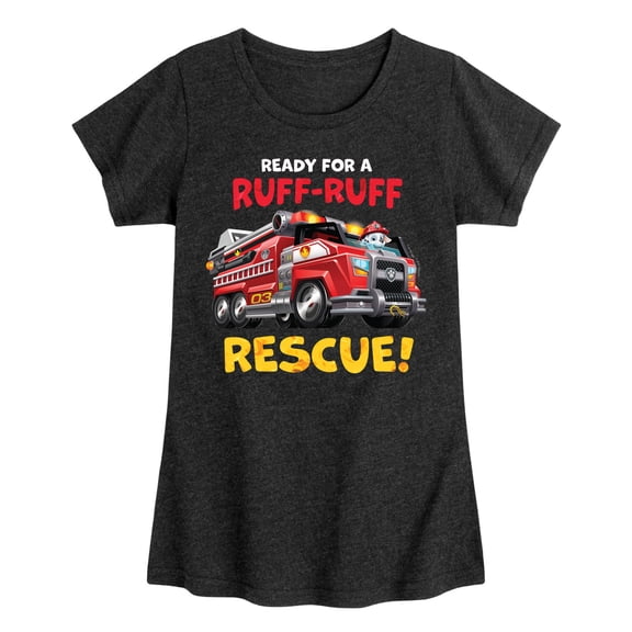 Paw Patrol - Ruff Ruff Rescue - Toddler And Youth Girls Short Sleeve Graphic T-Shirt