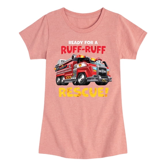 Paw Patrol - Ruff Ruff Rescue - Toddler And Youth Girls Short Sleeve Graphic T-Shirt