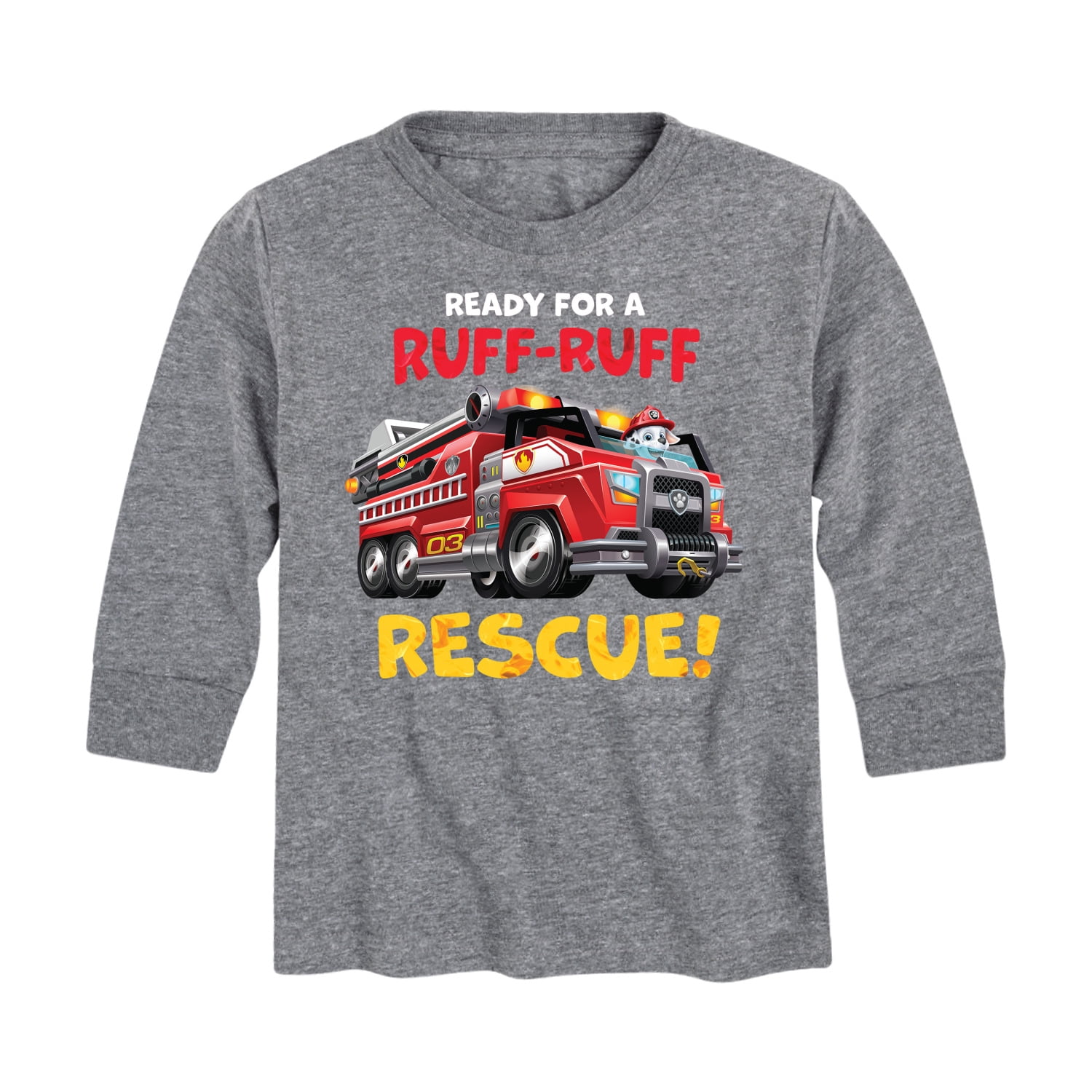 Paw Patrol - Ruff Ruff Rescue - Toddler And Youth Long Sleeve Graphic T ...