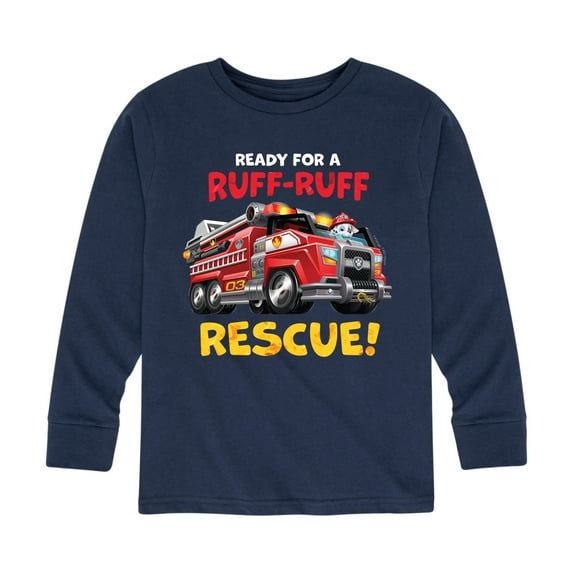 Paw Patrol - Ruff Ruff Rescue - Toddler And Youth Long Sleeve Graphic T-Shirt