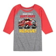 thumbnail image 1 of Paw Patrol - Ruff Ruff Rescue - Toddler And Youth Raglan Graphic T-Shirt, 1 of 7