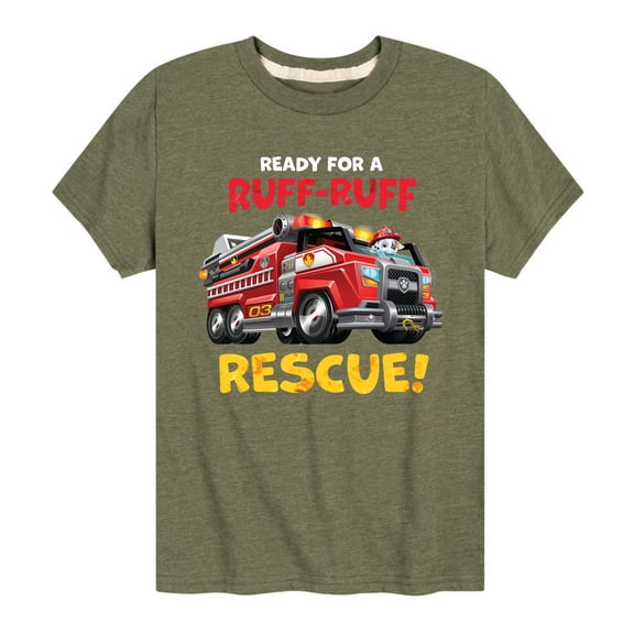 Paw Patrol - Ruff Ruff Rescue - Toddler And Youth Short Sleeve Graphic T-Shirt