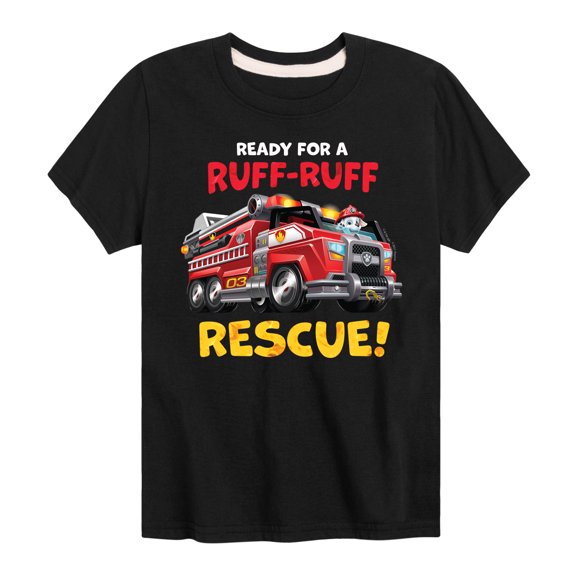 Paw Patrol - Ruff Ruff Rescue - Toddler And Youth Short Sleeve Graphic T-Shirt