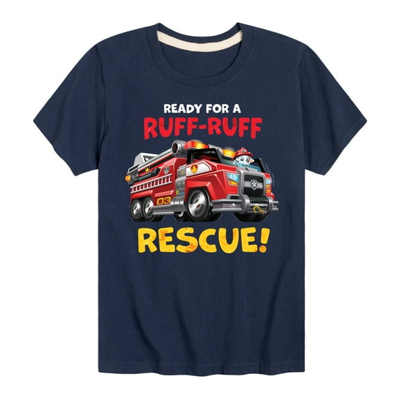 Paw Patrol - Ruff Ruff Rescue - Toddler And Youth Short Sleeve Graphic T-Shirt