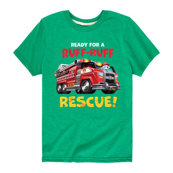 Paw Patrol - Ruff Ruff Rescue - Toddler And Youth Short Sleeve Graphic T-Shirt