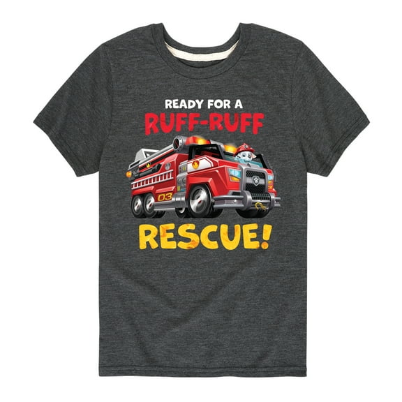 Paw Patrol - Ruff Ruff Rescue - Toddler And Youth Short Sleeve Graphic T-Shirt