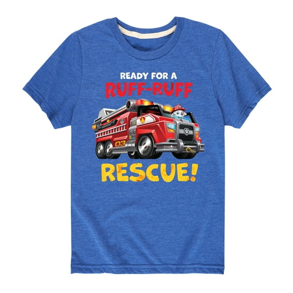 Paw Patrol - Ruff Ruff Rescue - Toddler And Youth Short Sleeve Graphic T-Shirt