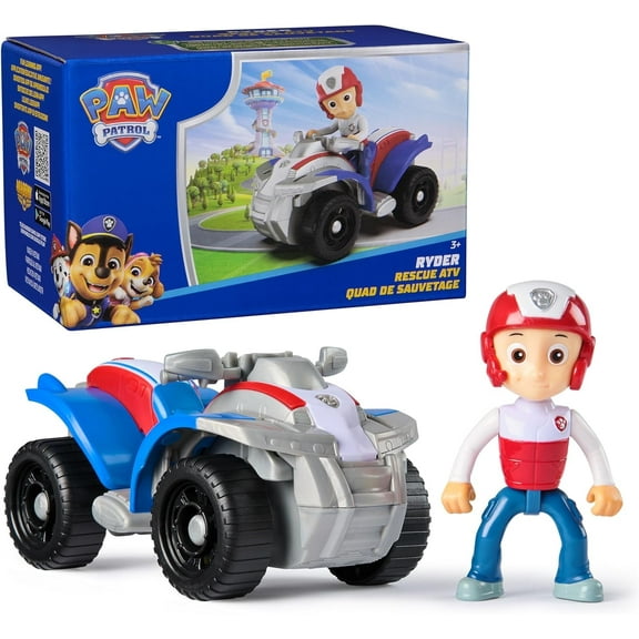Paw Patrol, Ryders ATV Toy Vehicle with Collectible Action Figure