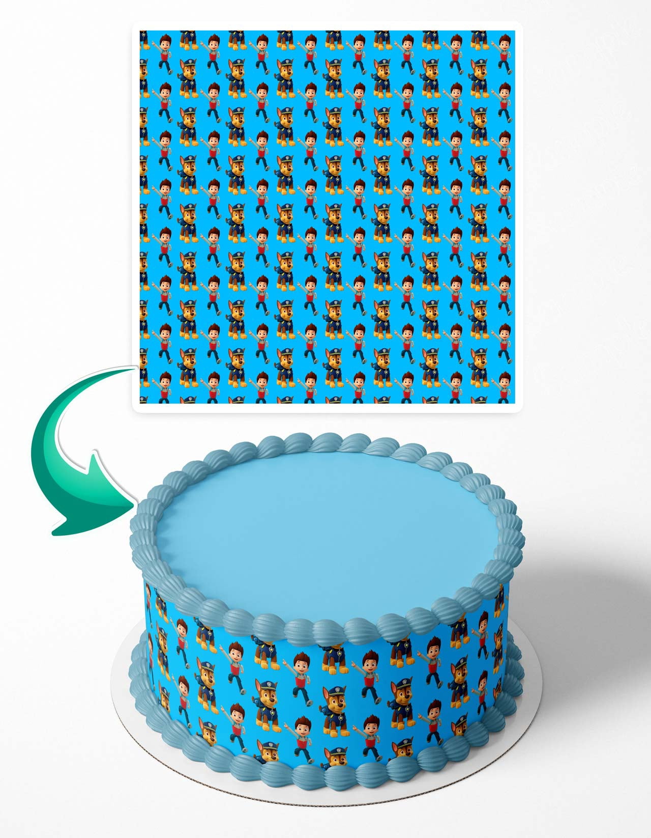 Paw Patrol S Wrap Edible Icing Cake Wrap Cake Image Icing Sugar Sheet ...