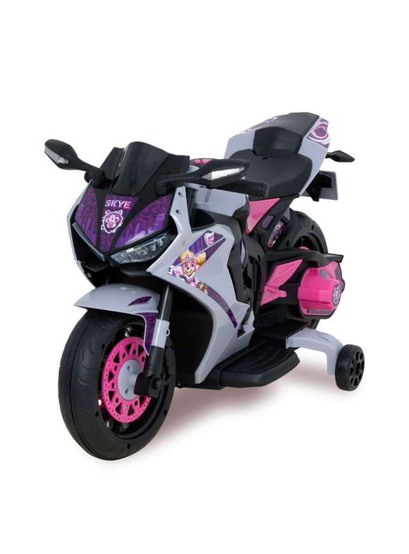 Paw Patrol SKYE, 6 Volts Motorcycle Ride on, For Kids, Ages 3+ Years, up to 65lbs