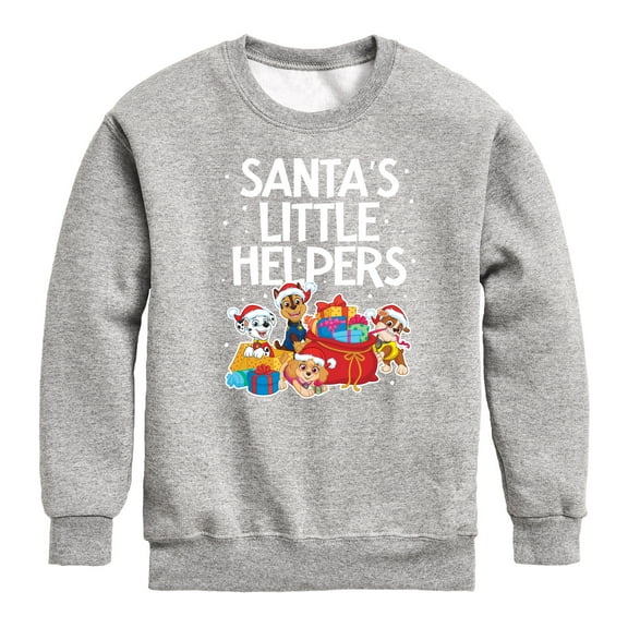 Paw Patrol - Santas Little Helpers - Toddler And Youth Crewneck Fleece Sweatshirt