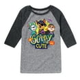 thumbnail image 1 of Paw Patrol - Scary Cute - Toddler And Youth Raglan Graphic T-Shirt, 1 of 5