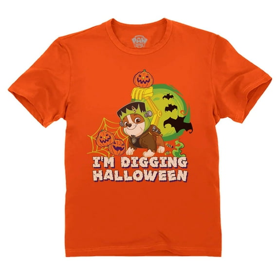 Paw Patrol Shirt Boys Girls Pumpkin Halloween Shirts for Kids Toddlers 5T Orange