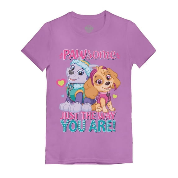 Paw Patrol Shirt Toddler Girls Skye Everest Nickelodeon Shirt Pawsome Lavender 3T