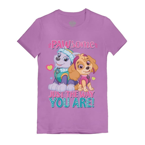 Paw Patrol Shirt Toddler Girls Skye Everest Nickelodeon Shirt Pawsome Lavender 5/6