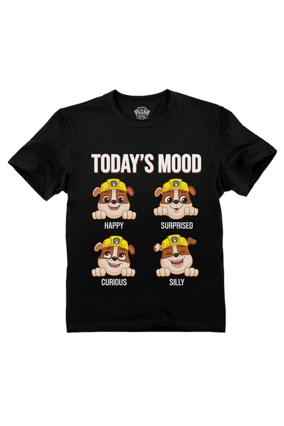 Paw Patrol Shirt Toddler Kids Chase Marshall Rubble Skye Nickelodeon Shirt Rubble Black 3T