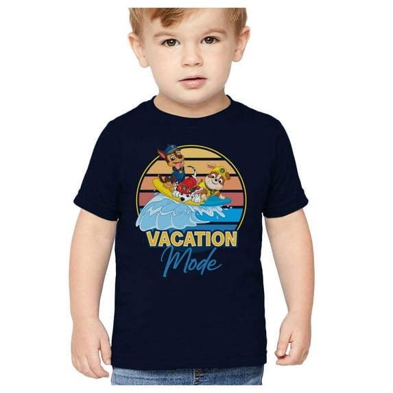 Paw Patrol Shirt Toddler Summer Outfits for Boys Toddler Kids T-Shirt Boys Summer Navy 4T